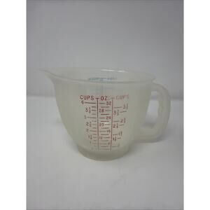 Vintage TUPPERWARE 4 Cup Measuring Cup Pitcher Bowl 1288 Mix 'N Store No Lid